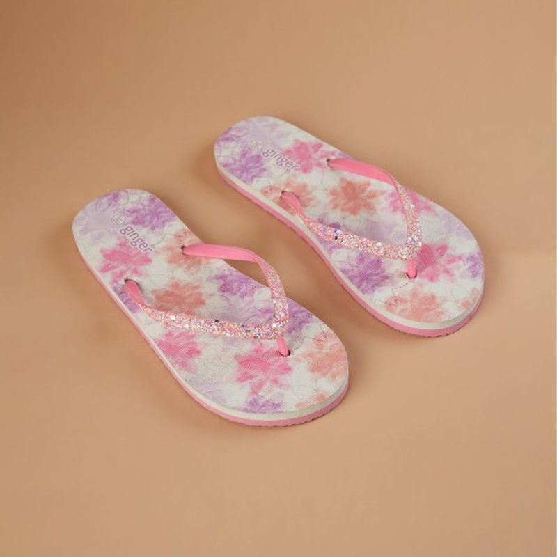 Women Printed One Toe Flip Flops