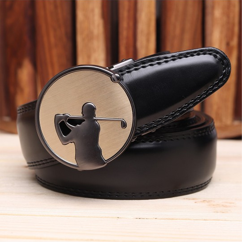 Men Black Solid Artificial Leather Belt