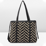 Geometric Printed Oversized Shopper Office Tote Bag