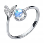 Silver Plated & CZ Studded Silver Finger Ring