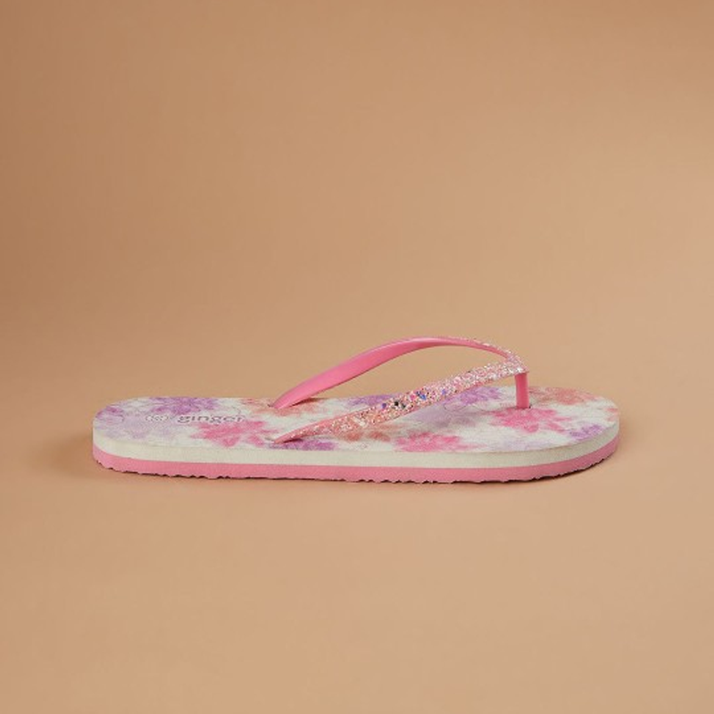 Women Printed One Toe Flip Flops