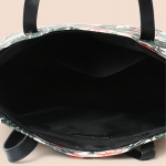 Floral Printed Structured Tote Bag