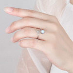 Silver Plated & CZ Studded Silver Finger Ring