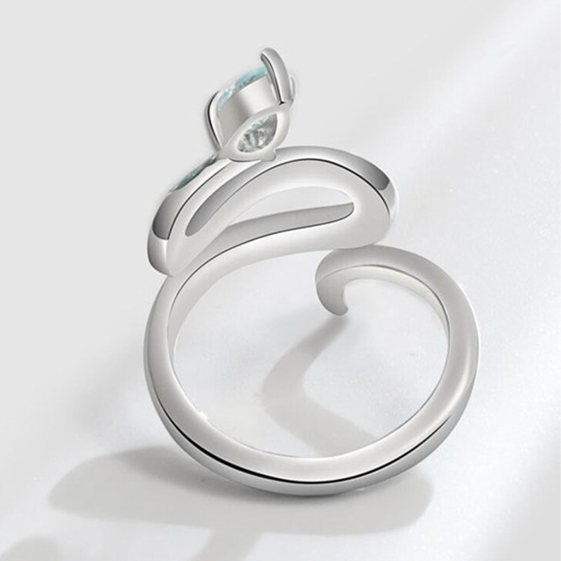 Silver-plated Adjustable Finger Ring