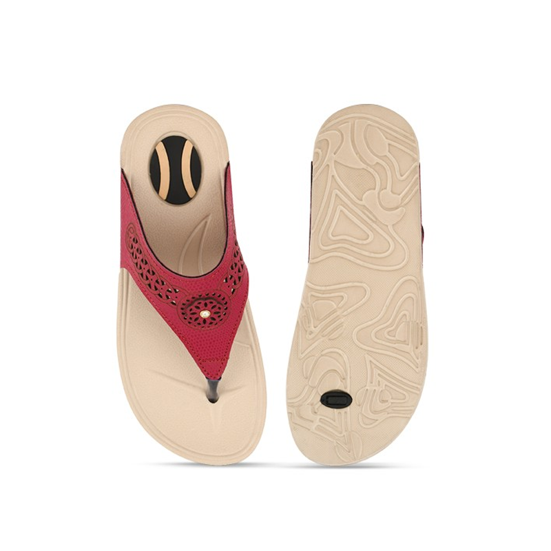 Women Laser Cut Thong Flip-Flops