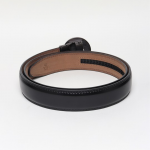 Men Black Solid Artificial Leather Belt